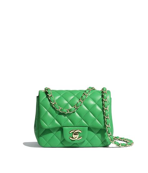 chanel mini flap green|Chanel mini flap bag with top handle.